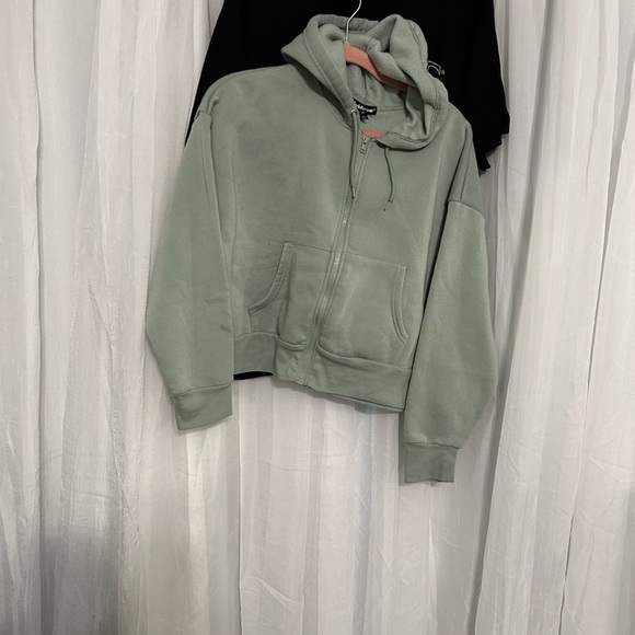 Charlotte Russe Jackets & Blazers - Charlotte Russe Mint Green Hoodie Jacket